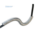 DEEM Shiny surface Aluminum foil Glass fiber insulation sleeving for cable protection